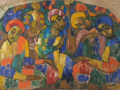 A.N. Volkov, Listening to the music, early 1920s. Courtesy of Tretyakov Gallery 