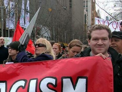 Anti-racism protest in Melbourne, Australia, 2013