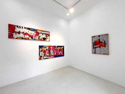 Diego Arango, Júbilo, vista de exhibición. Cortesía de Galería La Balsa
