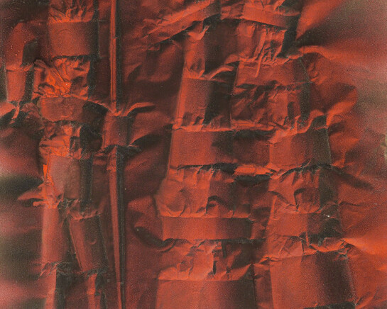 Corrado Cagli, Warriors (1959), oil on canvassed paper, signed lower left, 77 x 66 cm (30 1/4 x 26 in) © Courtesy of Archivio Corrado Cagli and Brun Fine Art.