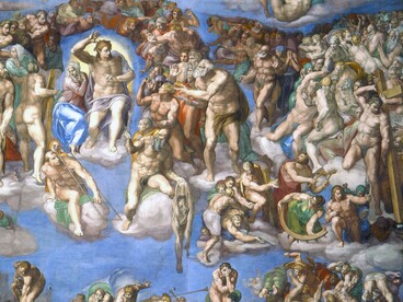 Michelangelo Buonarroti, Giudizio universale, tra il 1536 e il 1541. Cappella Sistina, Città del Vaticano
