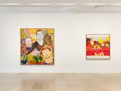 Richard Hawkins, New paintings, exhibition view. Courtesy of Greene Naftali Gallery