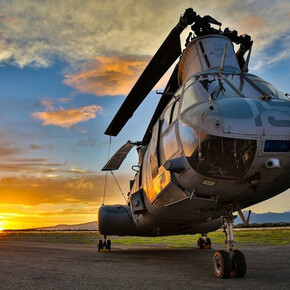 Boeing-Vertol CH-46E Sea Knight. Courtesy of Pearl Harbor Aviation Museum