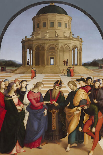 Perugino, "The Marriage of the Virgin", 1501-1504 (Caen, Musée des Beaux Arts)
