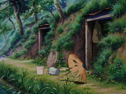 Imagen de la película "La tumba de las luciérnagas", de Isao Takahata (2003)