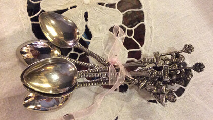 Cucchiaini da tè in argento di Langelo Atelier. Ph Simonetta Sandri