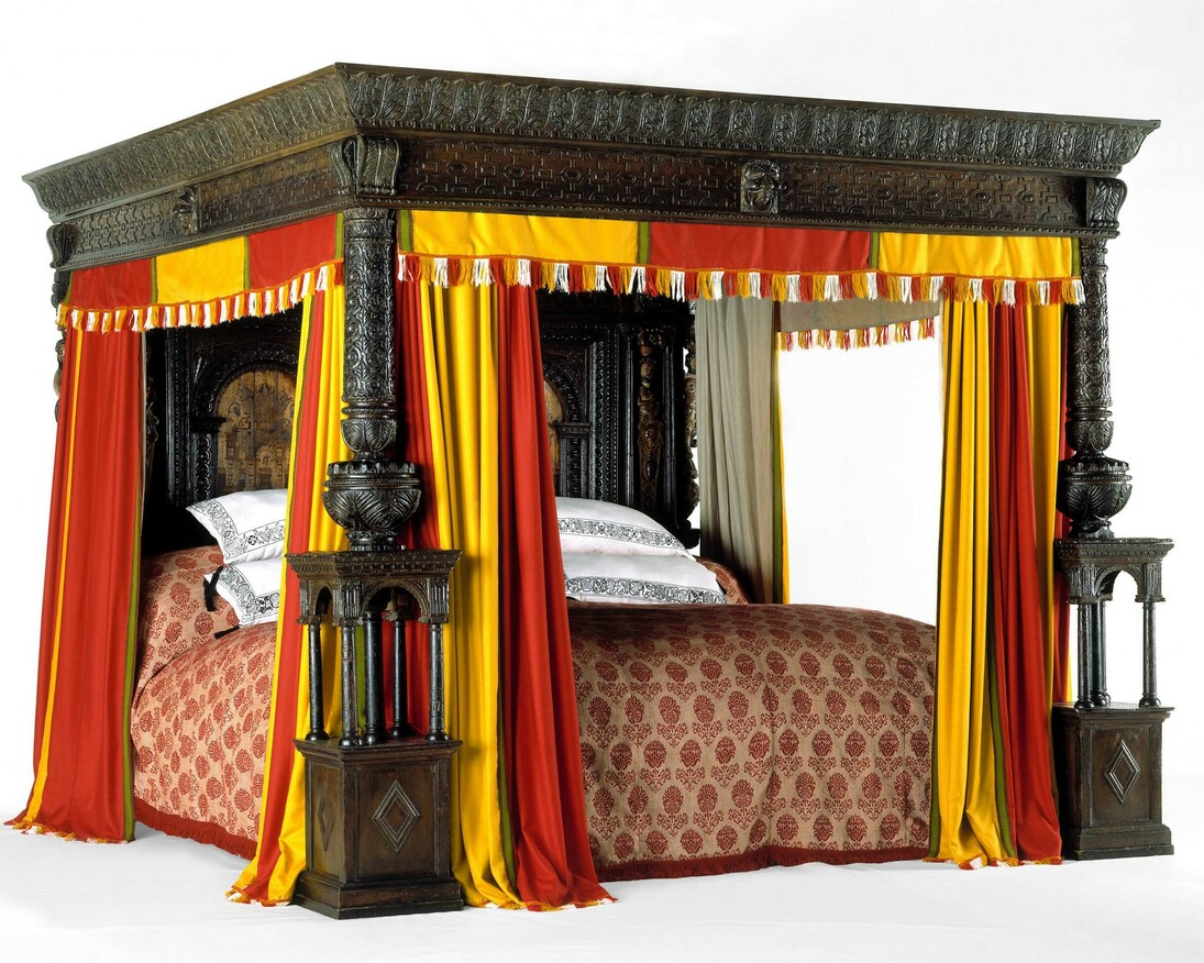 The Great Bed of Ware, 1590 – 1600, England. Museum no. W.47-1931. © Victoria and Albert Museum, London