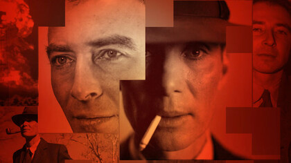 The real-life J. Robert Oppenheimer (left) and the actor Cillian Murphy (right) who played him in the movie