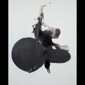 Takesada Matsutani 
Dance 14-2 
2014
Vinyl adhesive, graphite pencil, acrylic on canvas 
162 x 130 cm / 63 3/4 x 51 1/8 in
© Takesada Matsutani
Courtesy the artist and Hauser & Wirth
Photo: Marc Domage
