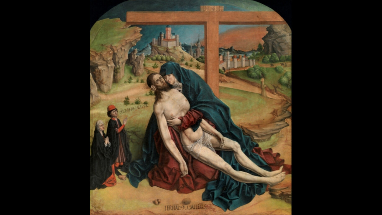 La Piedad
1465 - 1470. Técnica mixta sobre tabla de madera de pino, 118 x 111 cm.
