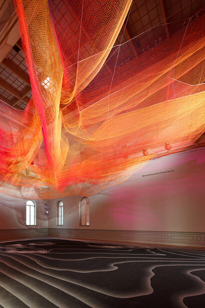 Janet Echelman, 1.8 Renwick, exhibition view. Courtesy of SAAM