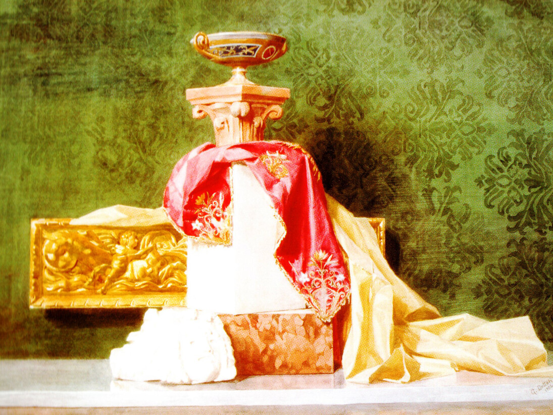 Gerardo Dottori, Study from Life in the ‘Ornate’ Style, 1904, Watercolour on paper, 64 x 89 cm, Fondazione Accademia di Belle Arti ‘Pietro Vannucci’, Perugia
