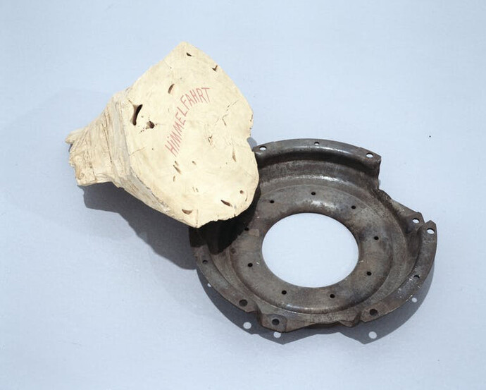 Himmelfahrt [Ascension], Jimmie Durham, 1992. Courtesy of M HKA 