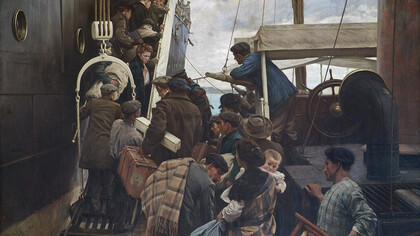 «Emigrantes» por Ventura Álvarez Sala (1908)