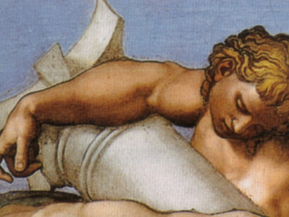 Roma había sido el corazón del humanismo cristiano; se vio enfrentada a una profunda crisis moral e institucional. Incluso dentro de la propia iglesia surgieron voces que reclamaban una renovación capaz de corregir los abusos heredados desde finales de la Edad Media. Michelangelo. "El Juicio Final",detalle. Fecha 1536 a 1541. Fresco, Capilla Sixtina; Roma, Italia
