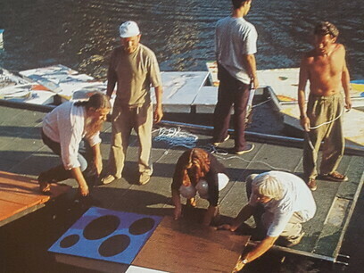 Francisco Smythe en una célebre actuación en el río Arno