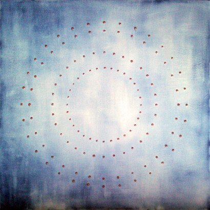 Eduardo Rodriguez Calzado (Mexico), 'Spiral', 2015, Oil on canvas, 30 x 30 cm 
