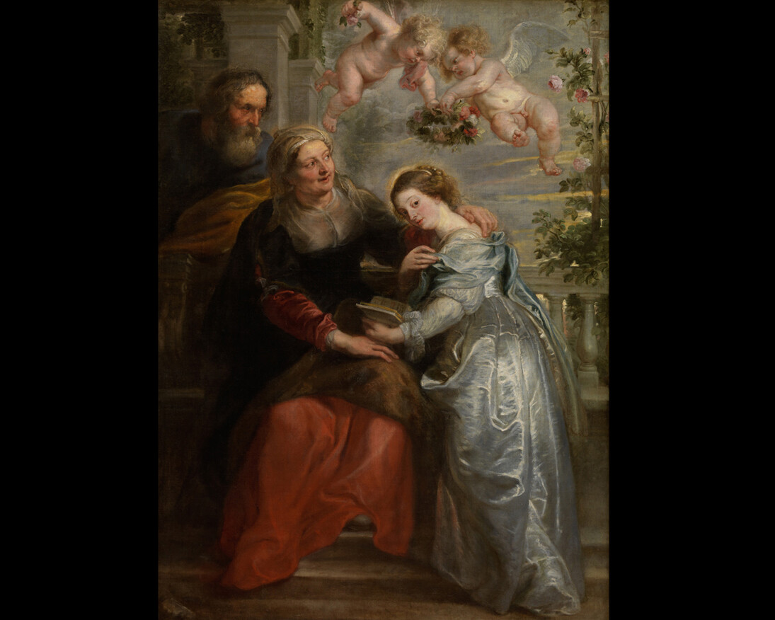Peter Paul Rubens (1577-1640), L'Éducation de Marie | Die Erziehung Marias | The Education of Mary, vers | um | c. 1630, huile sur toile | Öl auf Leinwand | oil on canvas, 196,2 x 141,7 cm, Koninklijk Museum voor Schone Kunsten, Antwerpen, BE © KMSKA - Lukas-Art in Flanders vzw. Photo: Hugo Maertens