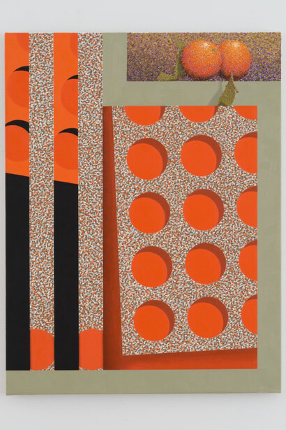 Graham Anderson, The Mirror Grove, 2023, oil and acrylic on canvas, 26×19 inches. Courtesy the artist and Klaus von Nichtssagend Gallery