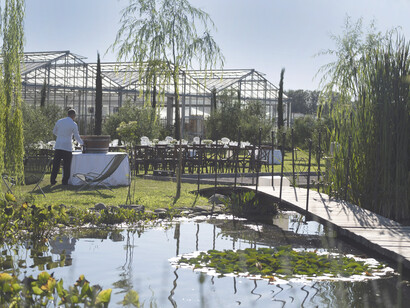 Vista del jardín del Paradis Agricole (Versilia comarca de la Toscana, Italia)