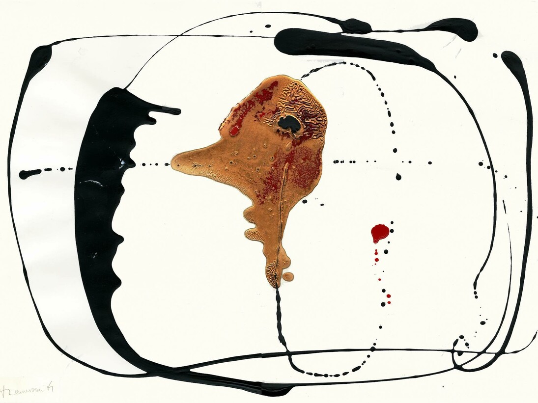 Calligramme XXIII (‘fossil’), 1961 (?) © Themerson Estate, courtesy of l’étrangère