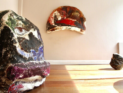 Rachel Jones, Exhibition view. Courtesy of The Residence Gallery