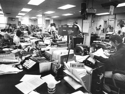 Redacción de un periódico