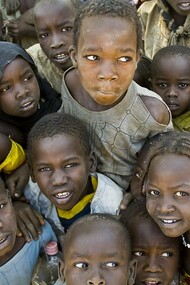 Refugee children from Darfur