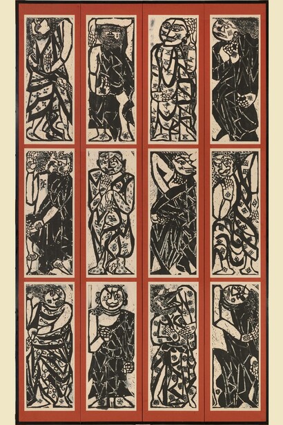Shiko Munakata, The Twelve Apostles, 1953, The Gotoh Museum

