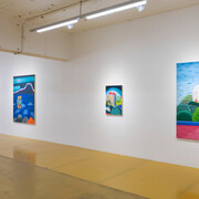 Fares Thabet, A sky on your pillow, exhibition view. Courtesy of Gallery Exit 