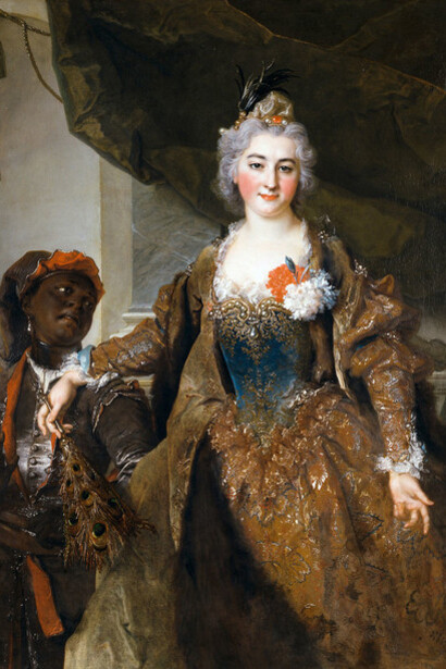 Nicolaes de Largillière (Paris 1656 – 1746 Paris), Marquise de Soucarières und ihr Page, 1729, Öl auf Leinwand, Wallraf-Richartz-Museum