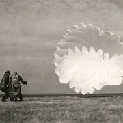 Margaret Bourke-White: Twenty Parachutes. Courtesy of Wirtz Art