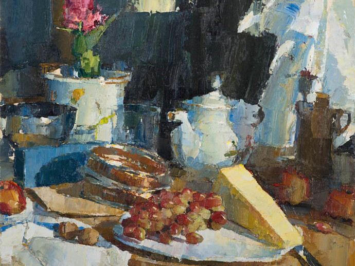 Oliver Akers Douglas, Christmas Sideboard