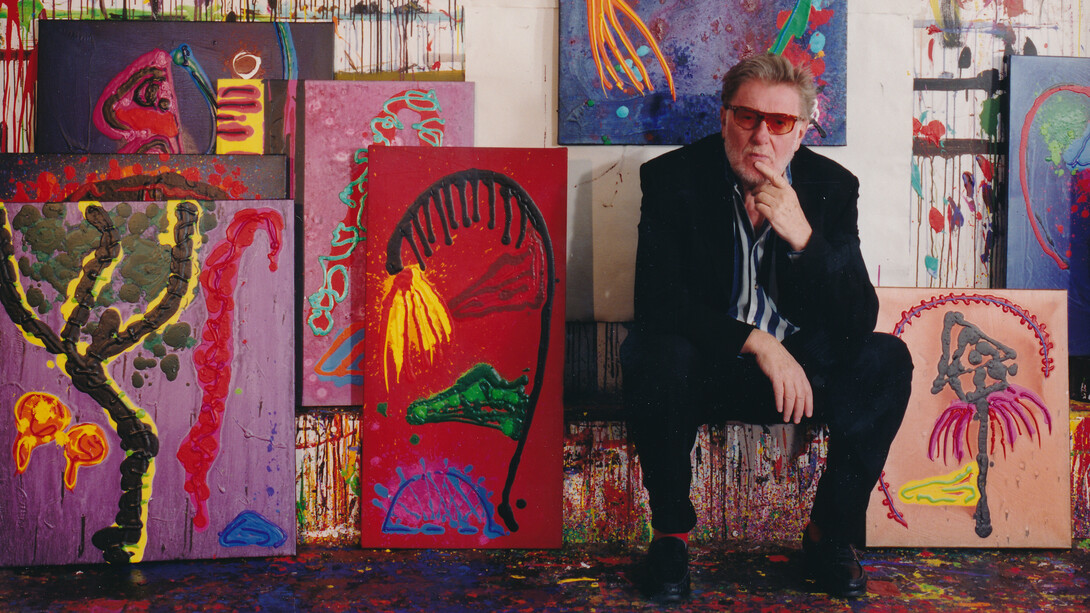 John Hoyland. Photo by Hugh Gilbert, 1998. Courtesy of Millennium Gallery
