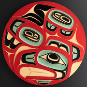 Cori Savard, Xiilang (Oiseau-tonnerre), 2021. Avec l'aimable autorisation du Musée des beaux-arts du Canada