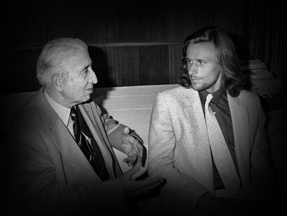 René Lacoste y Björn Rune Borg, ex jugador de tenis