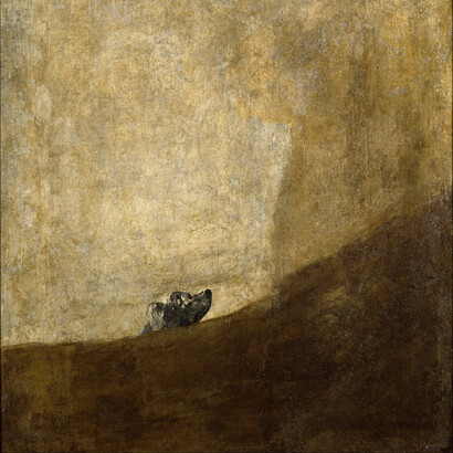 Francisco Goya, *El perro*, ca. 1819-1823. Museo del Prado, Madrid
