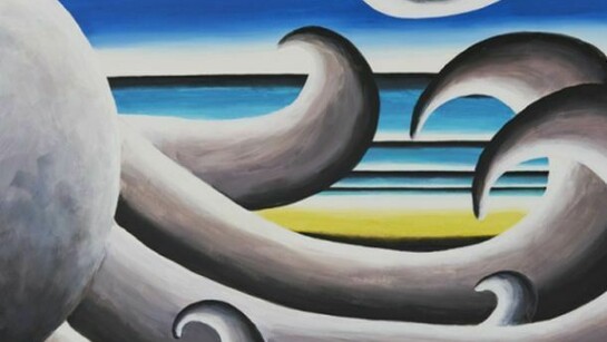 Andreas Schulze, Untitled (Kraketaormina 2), 2013, Acrylic On Passepartout Cardboard, 53,5 x 90,5 cm (Framed)