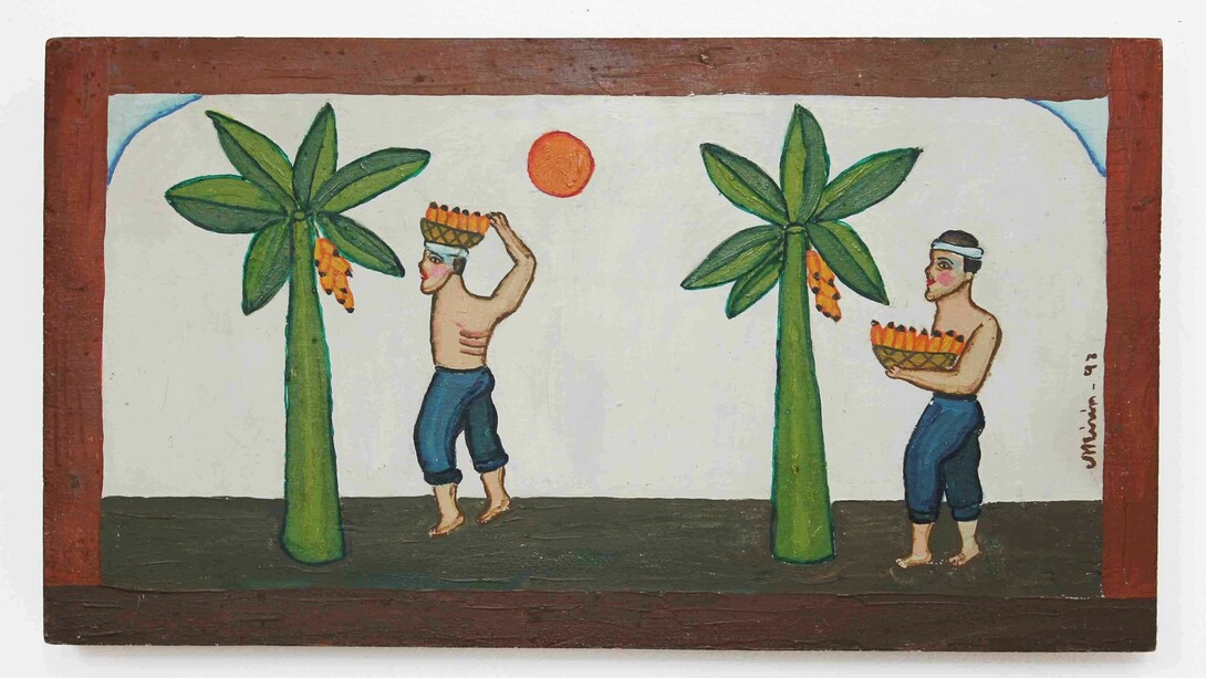 Mirian Inês da Silva, ... de banana, 1998, óleo sobre madeira, 28 x 50 cm ©Germana Monte-Mór