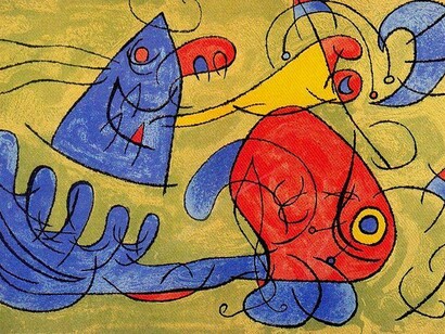 Joan Mirò, Suites pour Ubu Roi, (1966). Ubu, non possedendo un fine razionale, non può tollerare la presenza di alcun limite – ne ha un'istintiva ripugnanza – ma è la rivelazione della tirannia come potere infantile e soverchiante