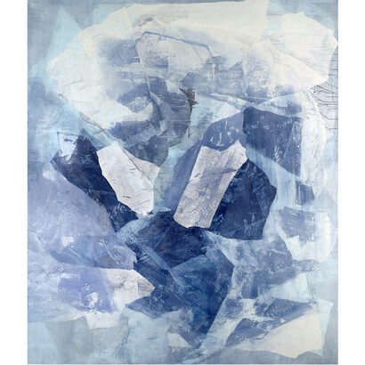 SoHyun Bae, P'an Ku's Breath, 2013, Rice paper and pure pigment on canvas, 95 x 81 inches