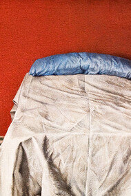 Luino Bernardino, The bed in the red room, 1976/77