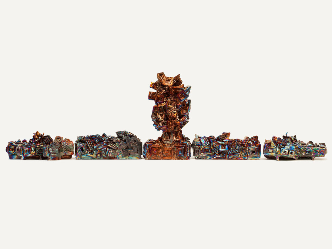 Julia Kunin, Bismuth Figure, 2013, Ceramic, 19 1/2 x 71 x 11 inches