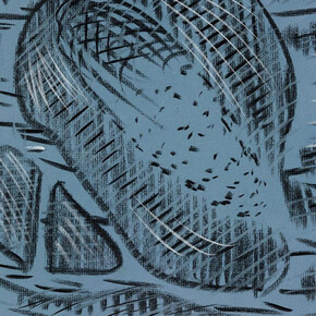 Merlin James, Elizabeth Magill and Stephen McKenna. Courtesy of Kerlin Gallery