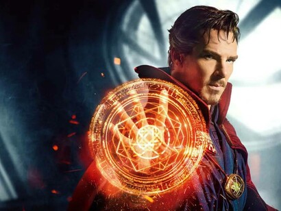 Doctor Strange aims his magical powers at an enemy
