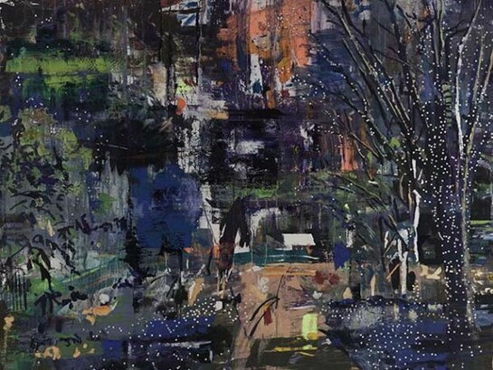 Marius Bercea Electric Snow 2013 Oil on canvas 190 x 215 cm / (74¾ x 84⅝ in), courtesy of the artist and Blain|Southern, copyright the artist