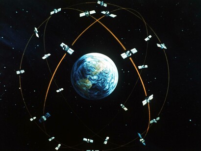 Illustrazione del sistema di posizionamento satellitare NAVSTAR