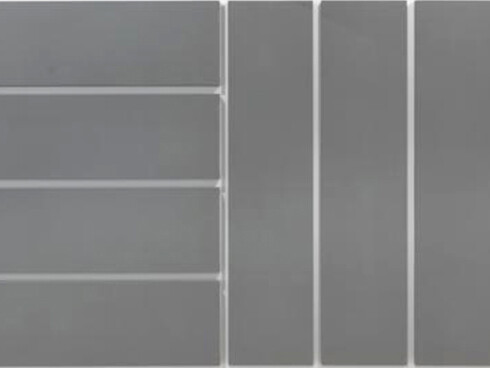 Alan Charlton. Vertical and Horizontal Canvases in 16 Parts (1992), acrylic on canvas, 16 parts, detail