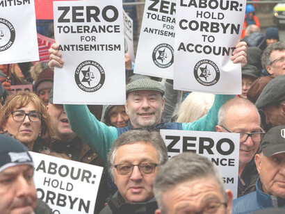 Protesta contra el antisemitismo en el Reino Unido, 2018