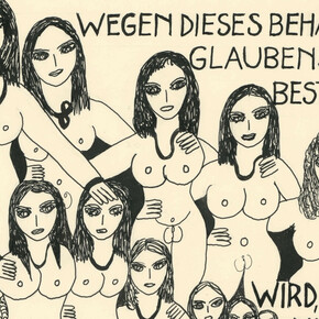 Dorothy Iannone, from the series "The Berlin beauties" (detail), 1977–78. Mit freundlicher genehmigung der Gemäldegalerie
